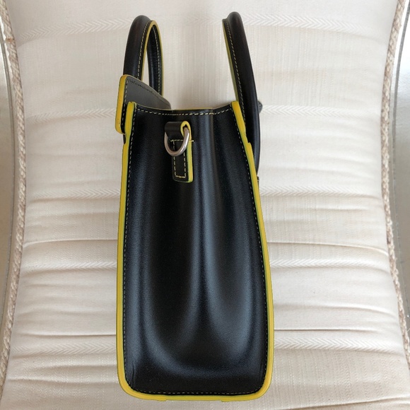 NWOT Celine Black Yellow Nano Luggage Tote - Picture 3 of 11